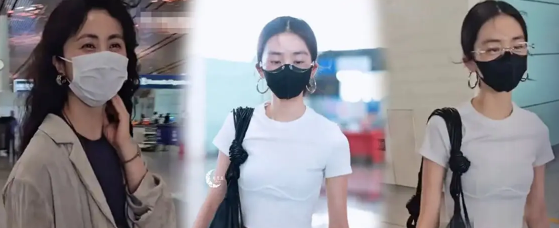 孙莉和大女儿去看黄磊话剧